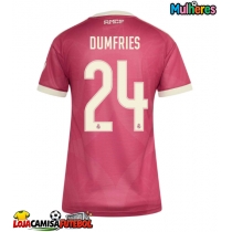 Camisa de Futebol Real Madrid Denzel Dumfries #24 Equipamento Alternativo Mulheres 2026-27 Manga Curta